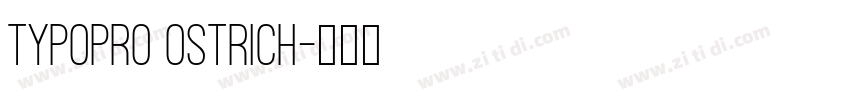 TypoPRO Ostrich字体转换